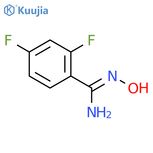 2,4-Difluoro-N'-hydroxybenzene-1-carboximidamide structure