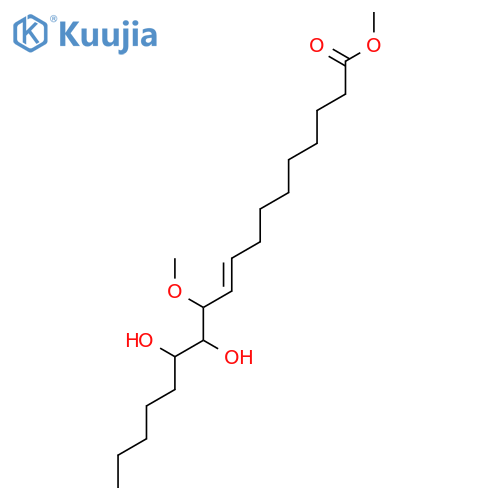9-Octadecenoic acid, 12,13-dihydroxy-11-methoxy-, methyl ester structure