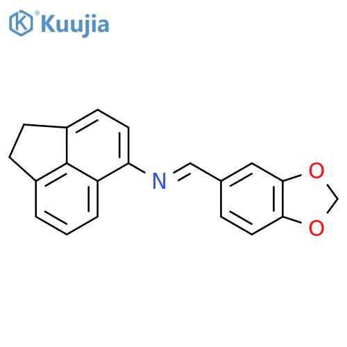 5-Acenaphthylenamine, N-(1,3-benzodioxol-5-ylmethylene)-1,2-dihydro- structure