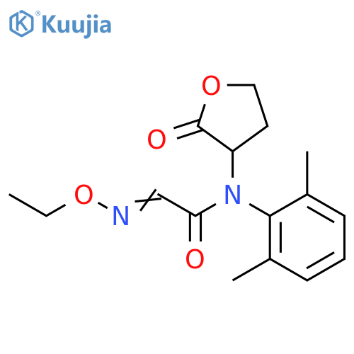 Acetamide, N-(2,6-dimethylphenyl)-2-(ethoxyimino)-N-(tetrahydro-2-oxo-3-furanyl)- structure