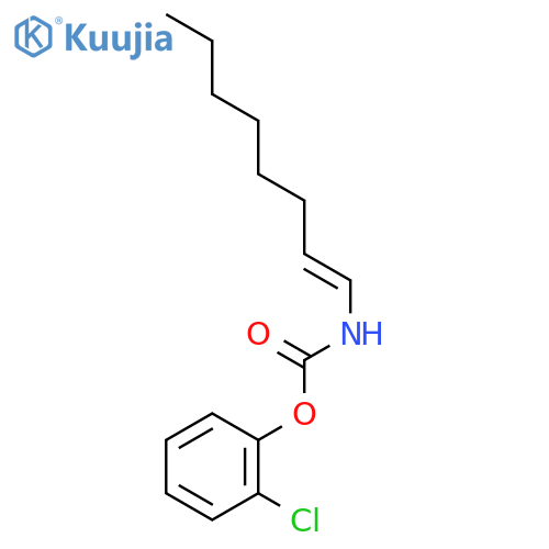 Carbamic acid, 1-octenyl-, 2-chlorophenyl ester structure