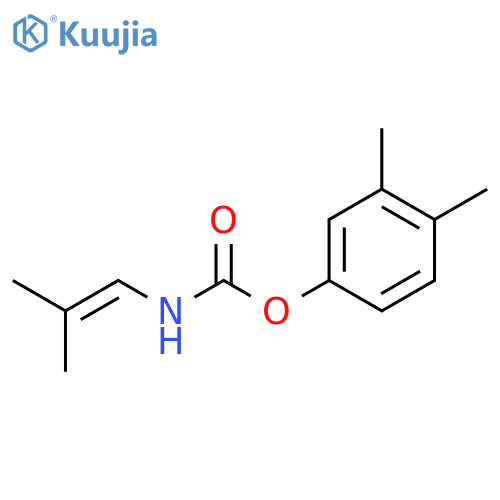 Carbamic acid, (2-methyl-1-propenyl)-, 3,4-dimethylphenyl ester structure