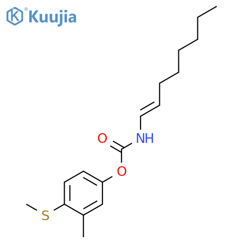 Carbamic acid, 1-octenyl-, 3-methyl-4-(methylthio)phenyl ester structure