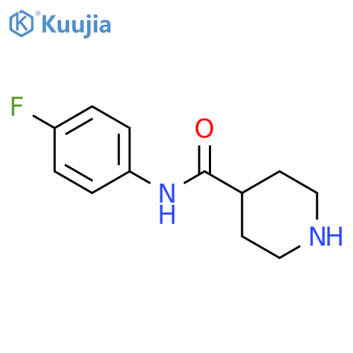 N-(4-Fluorophenyl)piperidine-4-carboxamide structure