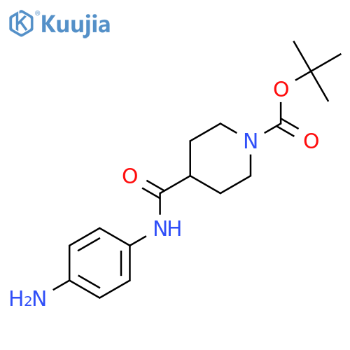 4-(4-Aminophenylcarbamoyl)piperidine-1-carboxylic acidtert-butylester structure