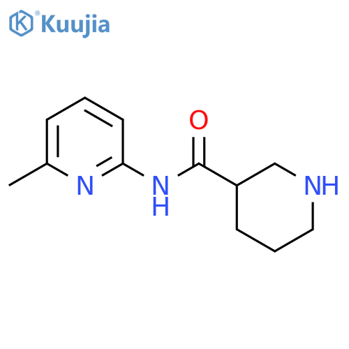 N-(6-Methylpyridin-2-yl)piperidine-3-carboxamide structure