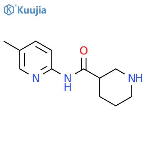 N-(5-Methylpyridin-2-yl)piperidine-3-carboxamide structure