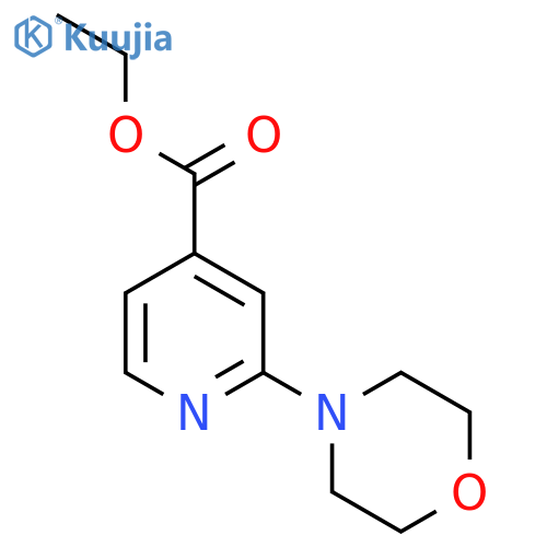 Ethyl 2-morpholinoisonicotinate structure