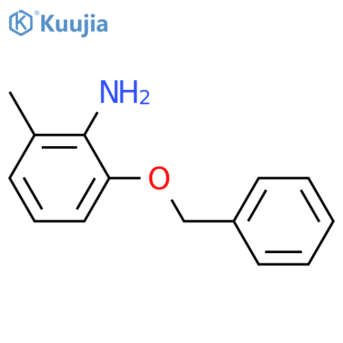 Benzenamine,2-methyl-6-(phenylmethoxy)- structure