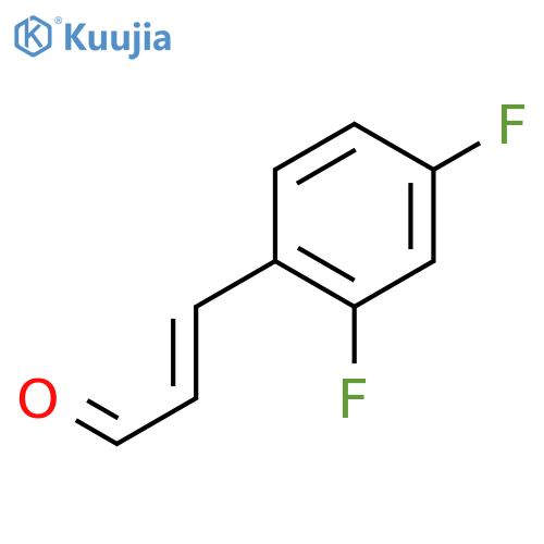 3-(2,4-difluorophenyl)prop-2-enal structure