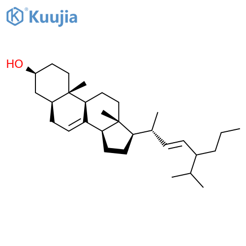 Cholesta-7,22-dien-3-ol, 24-propyl-, (3b,5a,22E)- structure