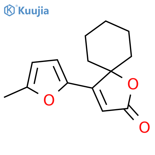 1-Oxaspiro[4.5]dec-3-en-2-one, 4-(5-methyl-2-furanyl)- structure