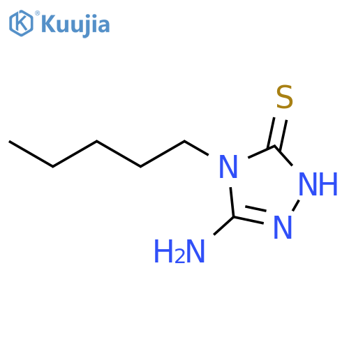 3H-1,2,4-Triazole-3-thione, 5-amino-2,4-dihydro-4-pentyl- structure