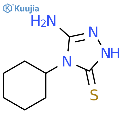 3H-1,2,4-Triazole-3-thione, 5-amino-4-cyclohexyl-2,4-dihydro- structure