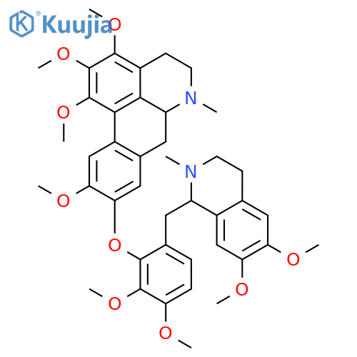 (6aS)-9-(6-{[(1S)-6,7-dimethoxy-2-methyl-1,2,3,4-tetrahydroisoquinolin-1-yl]methyl}-2,3-dimethoxyphenoxy)-1,2,3,10-tetramethoxy-6-methyl-5,6,6a,7-tetrahydro-4H-dibenzo[de,g]quinoline structure