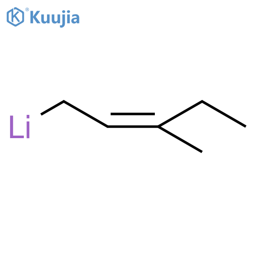 Lithium, (3-methyl-2-pentenyl)-, (Z)- (9CI) structure