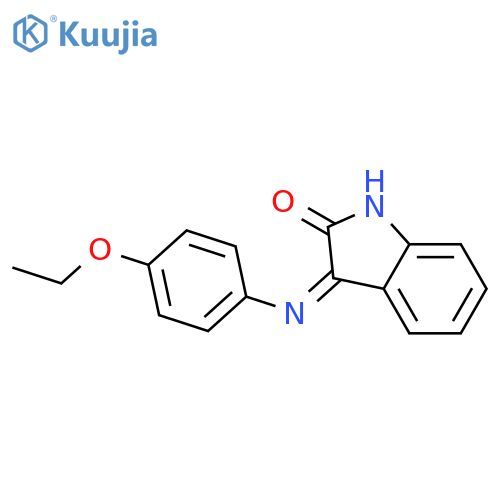 (3E)-3-(4-ethoxyphenyl)imino-2,3-dihydro-1H-indol-2-one structure