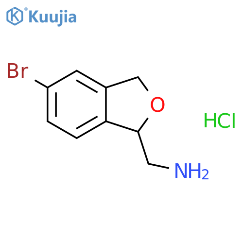 (5-bromo-2,3-dihydro-1-benzofuran-2-yl)methanamine hydrochloride structure