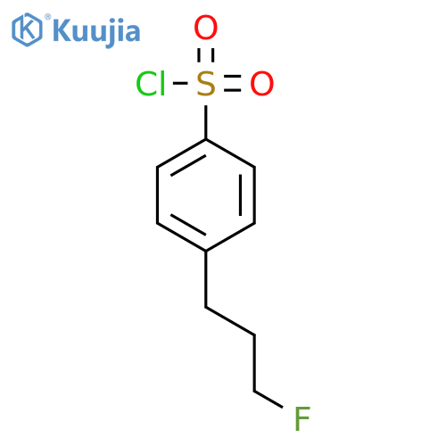 Benzenesulfonyl chloride, 4-(3-fluoropropyl)- structure