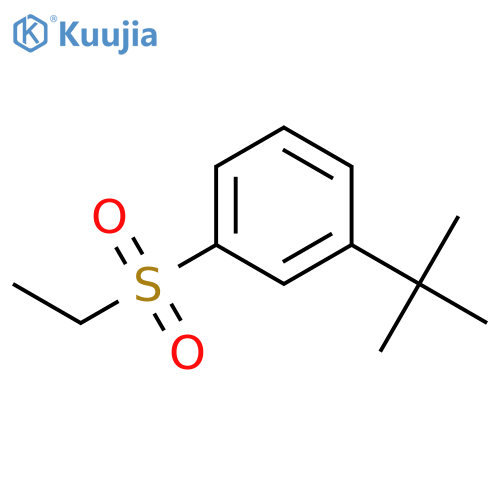 Benzene, 1-(1,1-dimethylethyl)-3-(ethylsulfonyl)- structure