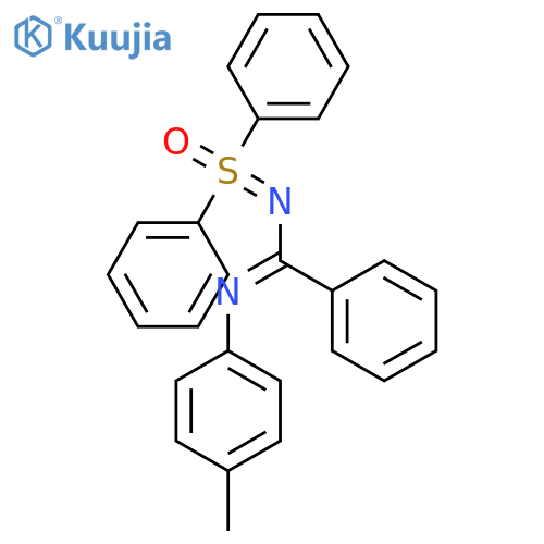 SULFOXIMINE, N-[[(4-METHYLPHENYL)IMINO]PHENYLMETHYL]-S,S-DIPHENYL- structure
