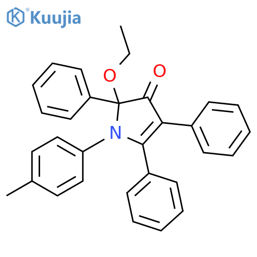 3H-Pyrrol-3-one, 2-ethoxy-1,2-dihydro-1-(4-methylphenyl)-2,4,5-triphenyl- structure