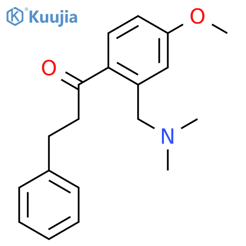 1-Propanone, 1-[2-[(dimethylamino)methyl]-4-methoxyphenyl]-3-phenyl- structure