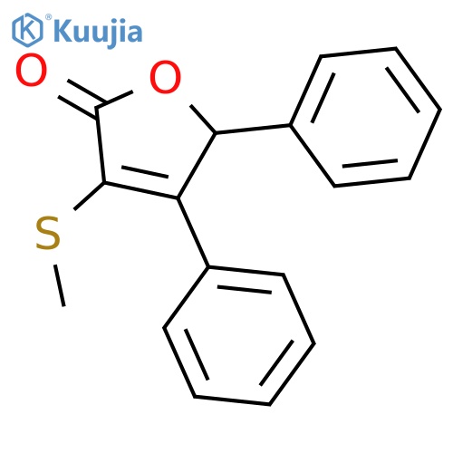 2(5H)-Furanone, 3-(methylthio)-4,5-diphenyl- structure