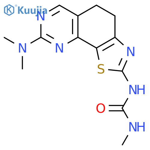 Urea,N-[8-(dimethylamino)-4,5-dihydrothiazolo[4,5-h]quinazolin-2-yl]-N'-methyl- structure