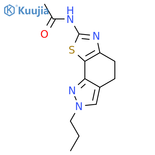 Acetamide,N-(4,5-dihydro-2-propyl-2H-pyrazolo[4,3-g]benzothiazol-7-yl)- structure