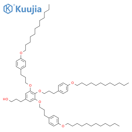 BENZENEPROPANOL, 3,4,5-TRIS[3-[4-(DODECYLOXY)PHENYL]PROPOXY]- structure