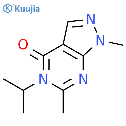 1,6-Dimethyl-5-propan-2-ylpyrazolo[3,4-d]pyrimidin-4-one structure