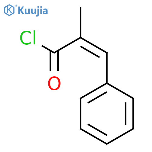 Benzenepropanoyl chloride, a-methylene- structure