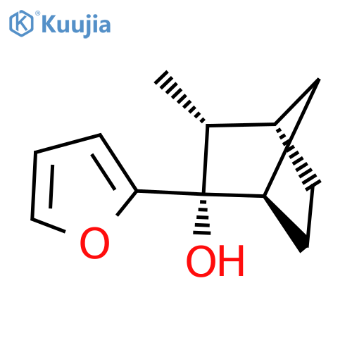 Bicyclo[2.2.1]heptan-2-ol, 2-(2-furanyl)-3-methyl-, (1R,2S,3R,4S)-rel- structure
