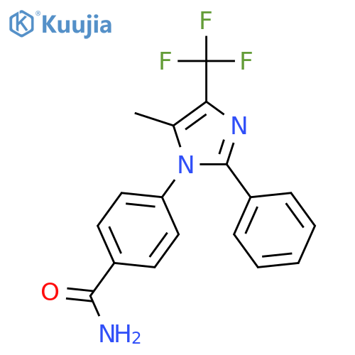 Benzamide, 4-[5-methyl-2-phenyl-4-(trifluoromethyl)-1H-imidazol-1-yl]- structure