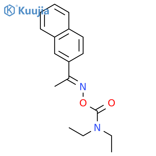 ETHANONE, 1-(2-NAPHTHALENYL)-, O-[(DIETHYLAMINO)CARBONYL]OXIME structure