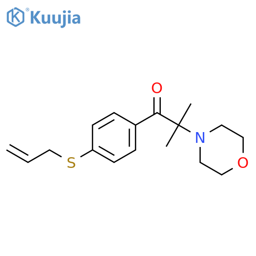 1-Propanone, 2-methyl-2-(4-morpholinyl)-1-[4-(2-propenylthio)phenyl]- structure