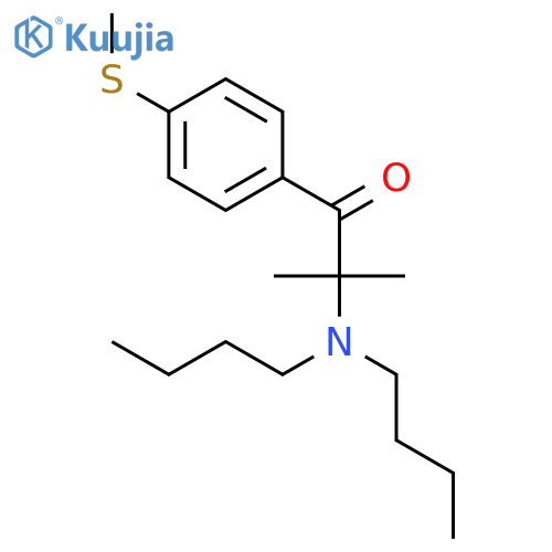 1-Propanone, 2-(dibutylamino)-2-methyl-1-[4-(methylthio)phenyl]- structure