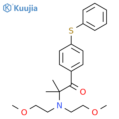 1-Propanone,2-[bis(2-methoxyethyl)amino]-2-methyl-1-[4-(phenylthio)phenyl]- structure