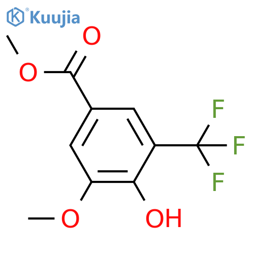 3-Trifluoromethyl-4-hydroxy-5-methoxy Methyl Benzoate structure