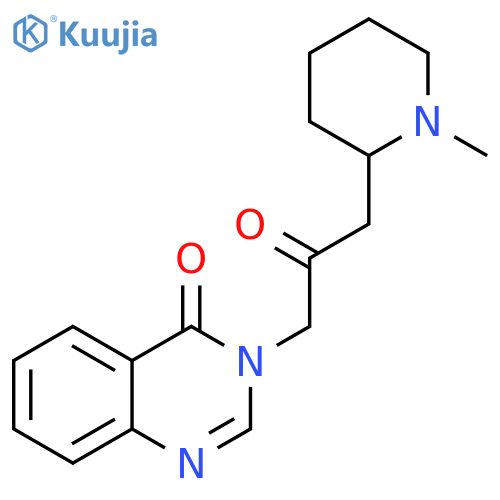 4(3H)-Quinazolinone, 3-[3-(1-methyl-2-piperidinyl)-2-oxopropyl]- structure