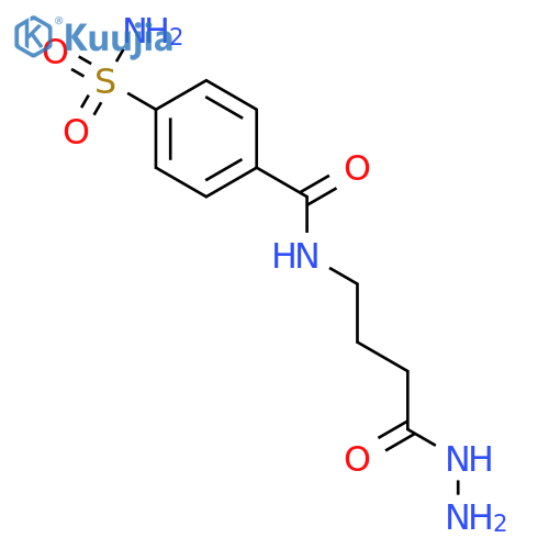 BUTANOIC ACID, 4-[[4-(AMINOSULFONYL)BENZOYL]AMINO]-, HYDRAZIDE structure