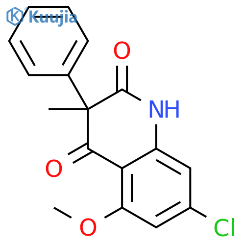 2,4(1H,3H)-QUINOLINEDIONE, 7-CHLORO-5-METHOXY-3-METHYL-3-PHENYL- structure