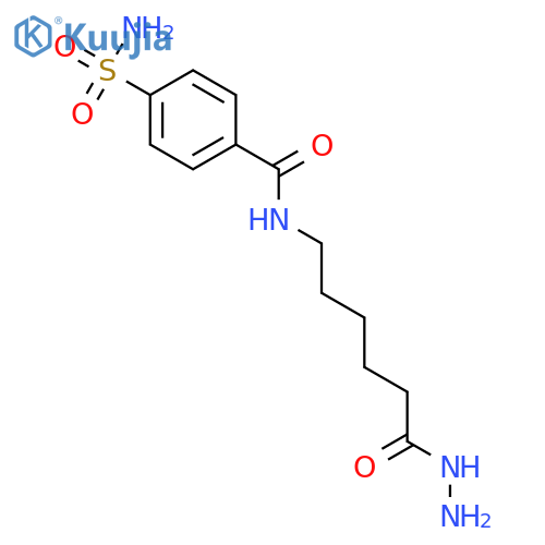 Hexanoic acid, 6-[[4-(aminosulfonyl)benzoyl]amino]-, hydrazide structure