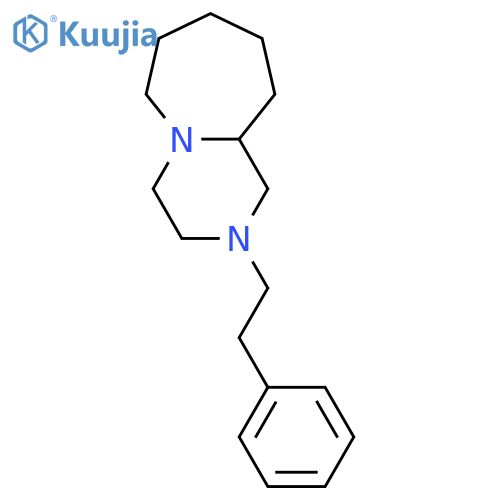 Pyrazino[1,2-a]azepine, decahydro-2-(2-phenylethyl)- structure