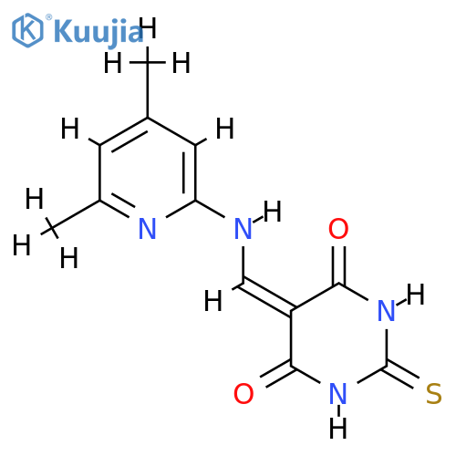 5-{(4,6-dimethylpyridin-2-yl)aminomethylidene}-2-sulfanylidene-1,3-diazinane-4,6-dione structure