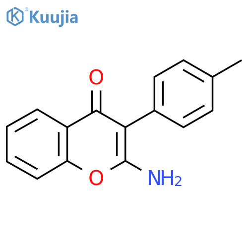 2-Amino-3-(4-methylphenyl)-4H-chromen-4-one structure