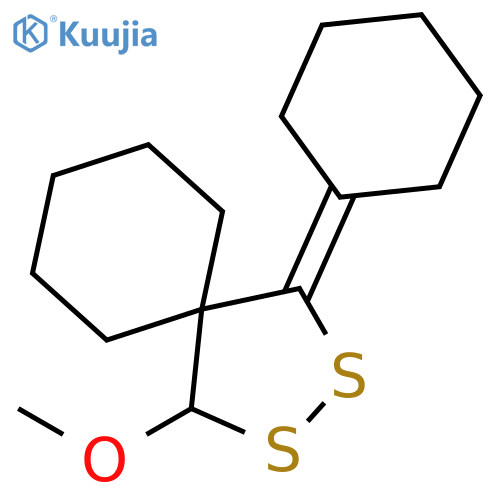 2,3-Dithiaspiro[4.5]decane, 1-cyclohexylidene-4-methoxy- structure