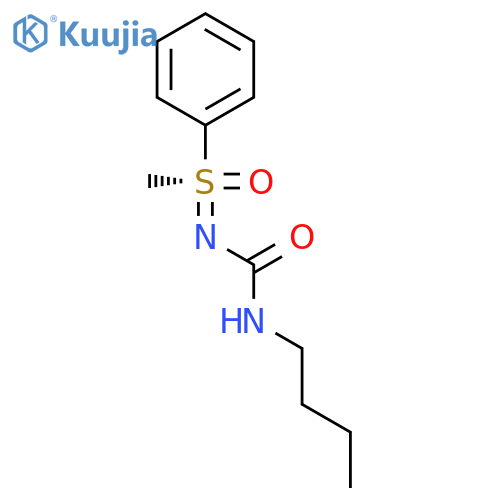 SULFOXIMINE, N-[(BUTYLAMINO)CARBONYL]-S-METHYL-S-PHENYL-, (R)- structure