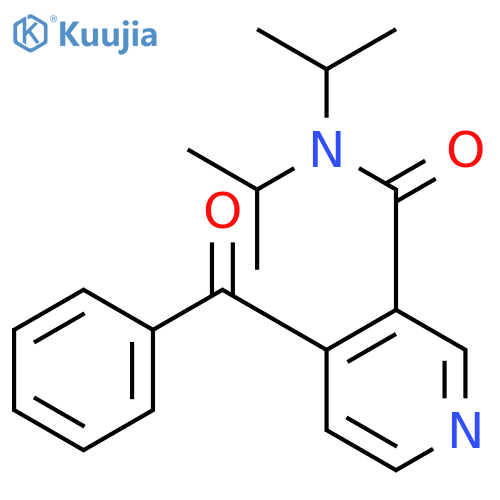3-Pyridinecarboxamide, 4-benzoyl-N,N-bis(1-methylethyl)- structure